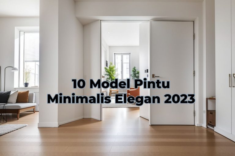 10 Model Pintu Minimalis Elegan 2023
