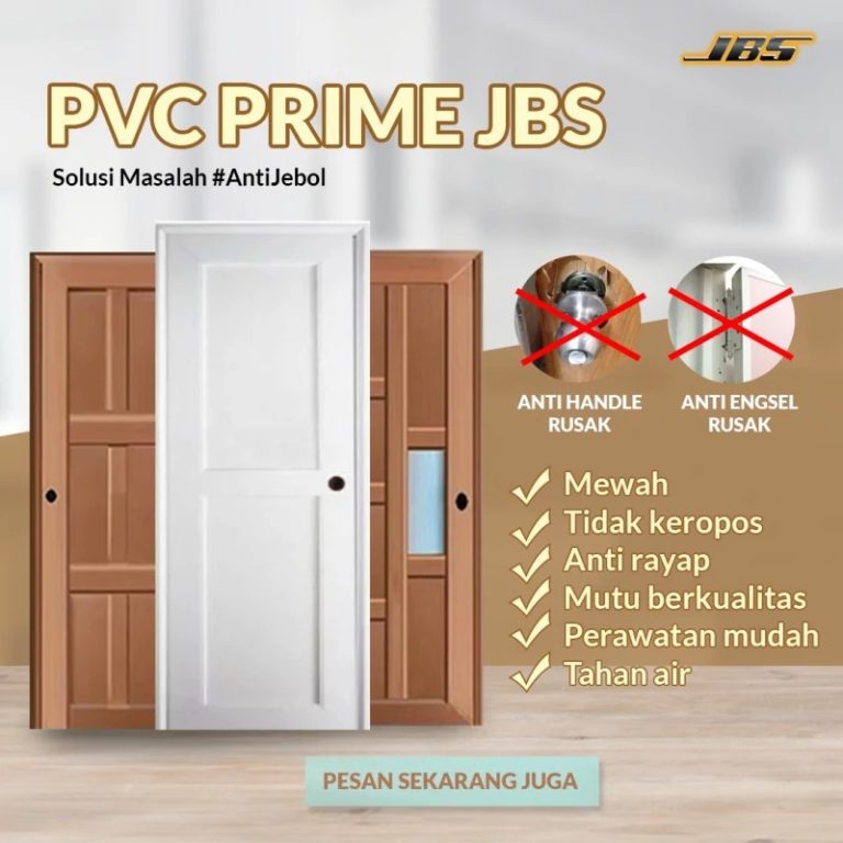 Pintu kamar tidur UPVC